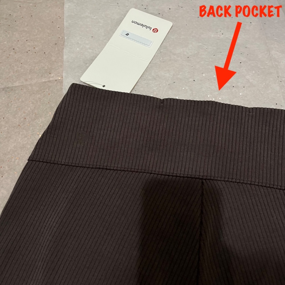 Lululemon Espresso Ribbed Softstreme Flared Pant Regular - Picture 10 of 10